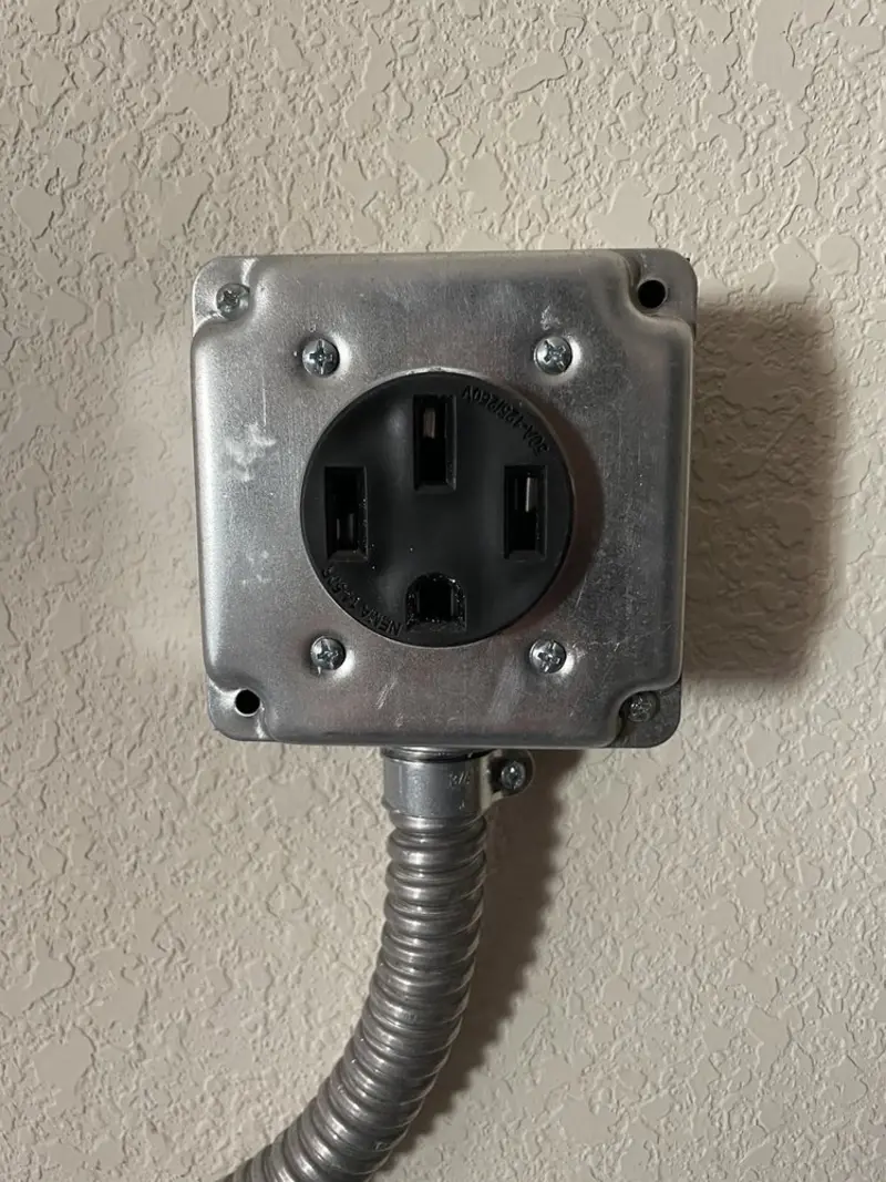 NEMA 14-50 outlet installed for Electrical Panel Upgrade in Collinsville